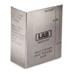 LAB Door Prep Template Stainless Steel (DPT1)