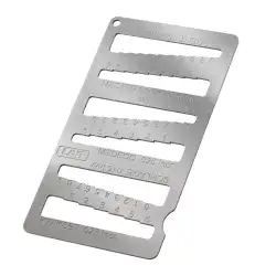 LAB 6-N-1 Key Gauge for Locksmith Pinning