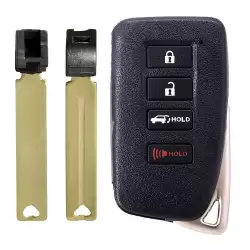 Remote Shell for Lexus Smart Remote 4 Button with Key Insert