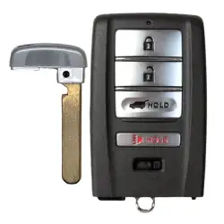 Smart Remote Key Shell for Acura MDX, RDX 4 Button With Hatch Key