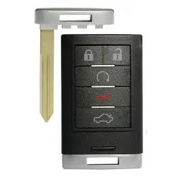 Smart Remote Shell Proximity Key For Cadillac 5 Buttons