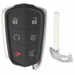 Smart Remote Key Fob Shell For 2016 Cadillac Escalade 5+1 Button