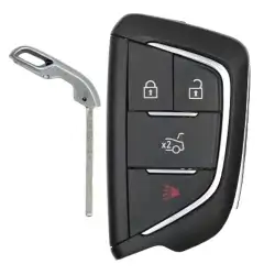 Smart Remote Key Shell for Cadillac CT4 / CT5 4 Button With Trunk