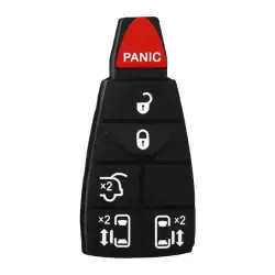 Remote Key Rubber Pad for Chrysler Jeep Dodge 6 Buttons