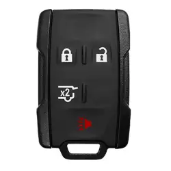 Keyless Entry Remote Key For GMC, Chevrolet 4 Button With Hatch M3N-32337100 Black