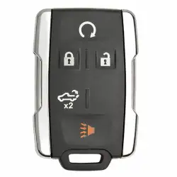 Keyless Entry Remote Key Shell for Chevrolet GMC 5 Button for FCCID M3N-32337200 Silver