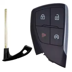 Smart Remote Key Shell for Chevrolet 4 Button Remote Start FCCID: YGOG21TB2
