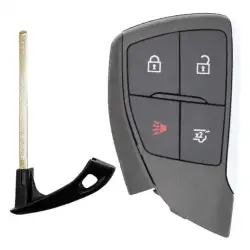 Smart Remote Key Shell for Chevrolet Tahoe, Suburban 4 Button FCCID: YG0G21TB2
