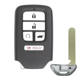 Smart Remote Key shell for Honda 5 Button With Remote Start Button SUV