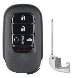 Smart Remote Key Shell for Honda Accord, Civic 5 Button Sedan for FCCID: KR5TP-4
