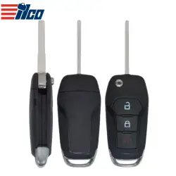 ILCO Flip Remote Key Shell for 2015-2020 Ford 3 Button SHELL-FORD-FLIP3B1