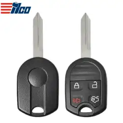 ILCO Remote Head Key Shell for 2000-2017 Ford 4 Button SHELL-FORD-RHK4B2