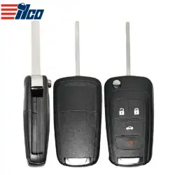 ILCO Flip Remote Key Shell for 2010-2019 GM 4 Button SHELL-GM-FLIP4B1