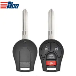 ILCO Remote Head Key Shell for 2003-2015 Nissan 4 Button SHELL-NIS-RHK4B1