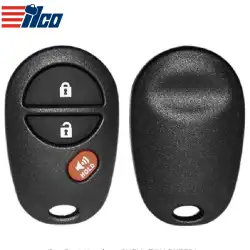 ILCO Keyless Remote Key for 2004-2017 Toyota 3 Button SHELL-TOY-RKE3B1