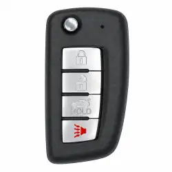 Flip Key Fob Shell For Nissan Rogue 3+1 Buttons