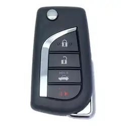 Flip Remote Key Shell for Toyota 4 Button Sedan for FCCID: HYQ12BFB