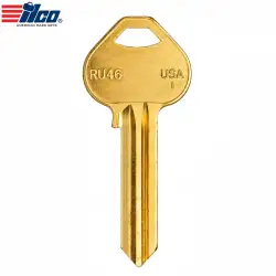 ILCO RU46-BR Corbin Russwin D1 Key Blank – Brass, 6-Pin