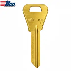 ILCO WR4-BR Weiser Key Blank – Brass, 6-Pin