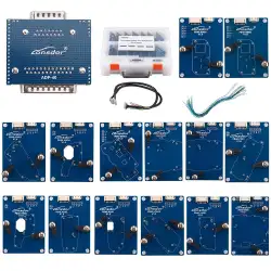 Lonsdor Encrypted Solder-Free Adapter Kit (ADP-40 + 14× PB40 Boards) for BMW BDC2/BDC3/BCP/LCD, VW/Audi 5C/5D & Porsche 5D Smart Keys