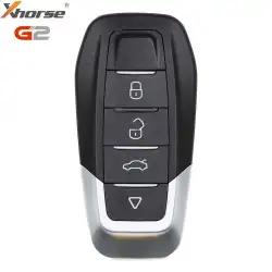 Xhorse Universal Wired Remote Key Red Back 2nd Generation 4 Button XKFEF4EN (New Version of XKFEF2EN)