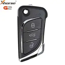 Xhorse Universal Flip Wired Remote Key Lexus Style 2nd Generation 3 Button XKLKS2EN (New Version of XKLKS0EN)