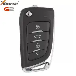 Xhorse Universal Flip Wire Remote 2nd Generation Knife Style 4 Button XKM820EN (New Version of XKM800EN)