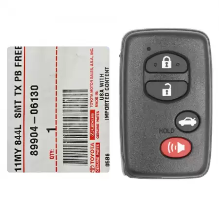 2010 12 Toyota Smart Key Fob 89904 06130 HYQ14AAB with 4 Buttons