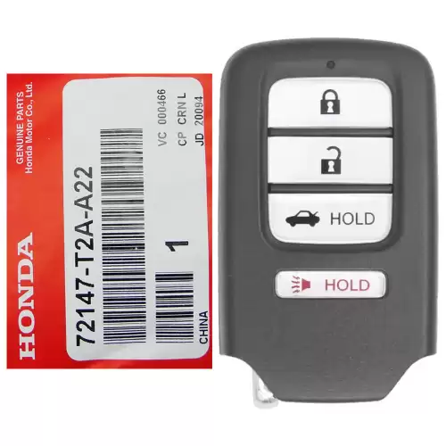 Honda Accord Civic Smart Key Fob 72147-T2A-A22 ACJ932HK1210A Driver 2