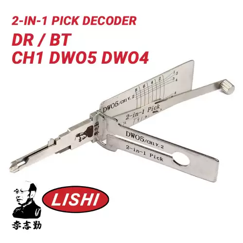 Original Lishi for GM CH1 / DWO5 / DWO4 Pick Decoder Door Trunk