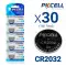 Bundle of 150 2032 3V Lithium Coin Cell Batteries (30 Packs of 5, Blister Card Packaging)-0 thumb