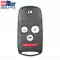 2009-2014 Flip Remote Key for Acura TL 35113-TK4-A00 MLBHLIK-1T ILCO LookAlike-0 thumb