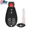 2008-2020 Fobik Remote Key for Chrysler, Dodge IYZ-C01C ILCO LookAlike-0 thumb