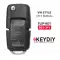 KEYDIY Flip Remote VW Style 4 Buttons With Panic B01-3+1 - CR-KDY-B01-3+1  p-3 thumb