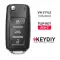 KEYDIY Flip Remote VW Style 3 Buttons B08-3 - CR-KDY-B08-3  p-3 thumb