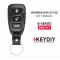 KEYDIY Car Remote Key With Strap Hyundai Kia Style 4 Buttons With Panic B09-3+1 - CR-KDY-B09-3+1  p-3 thumb