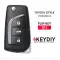 KEYDIY KD Universal Flip Remote Toyota Style B13 3 Buttons With Trunk  for KD900 Plus KD-X2 KD mini remote maker  thumb
