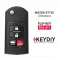 KEYDIY Flip Remote Mazda Style 4 Buttons With Panic B14-3+1 - CR-KDY-B14-3+1  p-2 thumb
