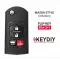 KEYDIY Flip Remote Mazda Style 4 Buttons With Panic B14-3+1 - CR-KDY-B14-3+1  p-3 thumb