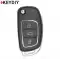 KEYDIY Universal Flip Remote Key Hyundai KIA Type 3 Buttons B16-0 thumb