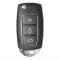 KD Flip Remote B Series B28 3 Buttons Hyundai Style  thumb