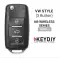 KEYDIY Universal Wireless Flip Remote Key VW Type 3 Buttons NB08-3 - CR-KDY-NB08-3  p-3 thumb