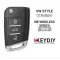 KEYDIY Universal Wireless Flip Remote Key VW Type 3 Buttons NB15 - CR-KDY-NB15  p-2 thumb