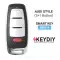 KEYDIY Universal Smart Proximity Remote Key Audi Style 4 Buttons ZB08-4 - CR-KDY-ZB08-4  p-3 thumb