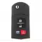 Flip Remote Key for Mazda 6 4238A-41525 5WK43451E with 4 Button-0 thumb