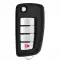 Flip Remote Key for Nissan Infiniti 28268-5W501 28268-ZB700 KBRASTU15-0 thumb