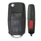 Flip Remote Key for 1998-2001 Volkswagen HLO 1J0959753F, HLO 1J0959753T NBG8137T-0 thumb