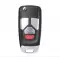 Xhorse Wire Flip Remote Key Audi Style 4 Buttons XKAU02EN-0 thumb