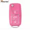 Xhorse Wire Flip Remote Key B5 Style 3 Buttons Pink Color XKB502EN-0 thumb