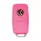 Xhorse Wire Universal Flip Remote Key B5 Style 3 Buttons Pink Color With Trunk Button Pink Color for VVDI Key Tool thumb